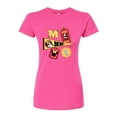 thumbnail image 1 of Disney - Minnie Mouse - Collegiate Patches; Life is Sweet - Juniors Fitted Graphic T-Shirt, 1 of 5