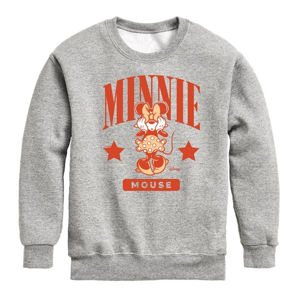 Disney - Minnie Mouse Collegiate - Toddler & Youth Crewneck Fleece