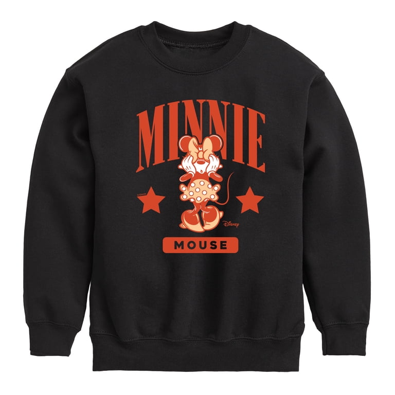 Disney - Minnie Mouse Collegiate - Toddler & Youth Crewneck Fleece