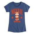 thumbnail image 1 of Disney - Minnie Mouse Collegiate - Toddler & Youth Girls Short Sleeve Graphic T-Shirt, 1 of 5