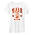 thumbnail image 1 of Disney - Minnie Mouse Collegiate - Women's Short Sleeve Graphic T-Shirt, 1 of 5