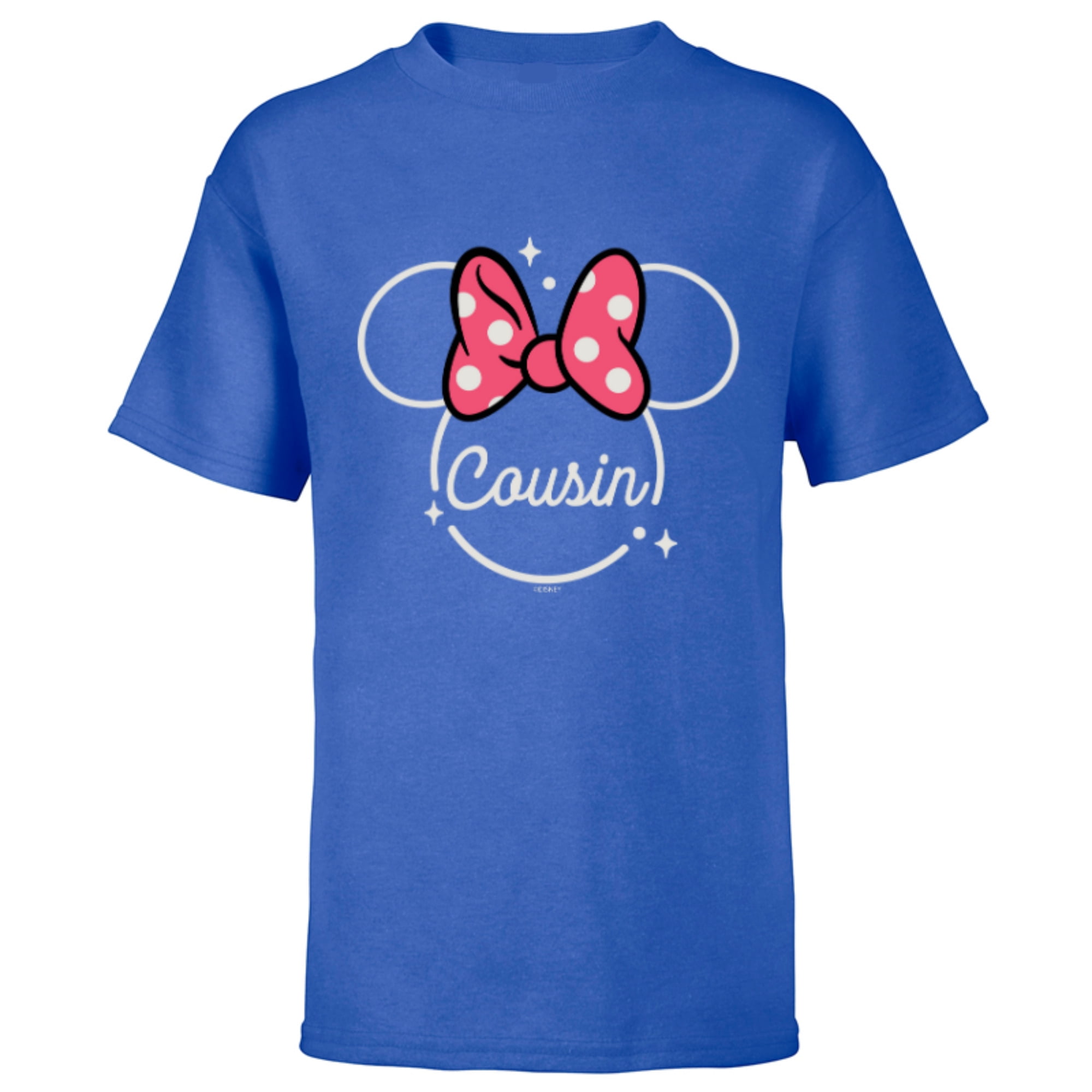 Disney Minnie Mouse Cousin Head Icon Magic Family Trip- Short Sleeve T ...