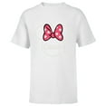 thumbnail image 1 of Disney Minnie Mouse Cousin Head Icon Magic Family Trip- Short Sleeve T-Shirt for Kids - Customized-White, 1 of 5