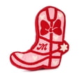 thumbnail image 1 of Disney Minnie Mouse Cowgirl Boot Shaped Needlepoint Decorative Pillow, 16" x 10", 1 of 7