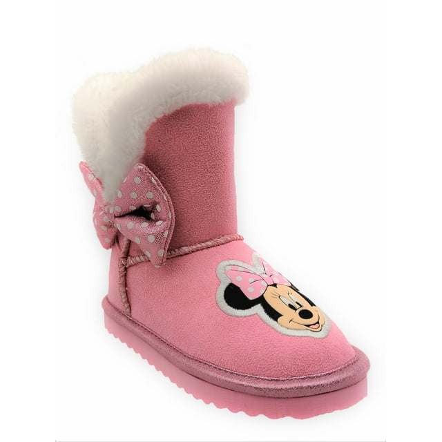Disney Minnie Mouse Cozy Faux Shearling Winter Boot (Toddler Girls)