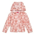 thumbnail image 1 of Disney Minnie Mouse Cozy Sherpa Zip Up Cosplay Hoodie Logo Newborn to Toddler, 1 of 4