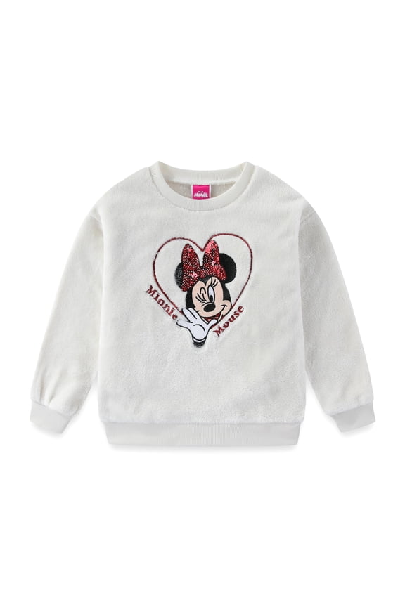 Minnie Mouse Crewneck Pullover Sweatshirt (Girls), Sizes 4-6X