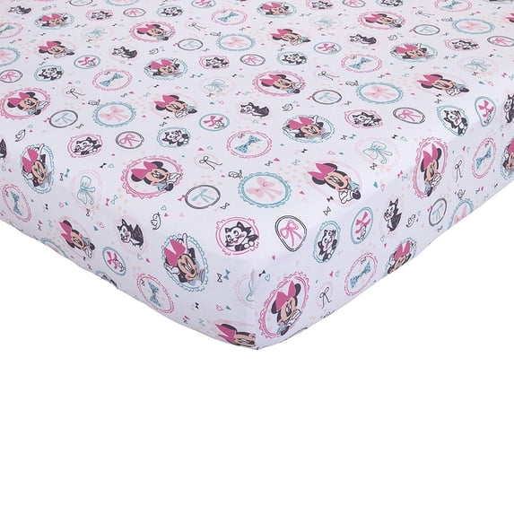 Disney Minnie Mouse Crib Sheet, Bows