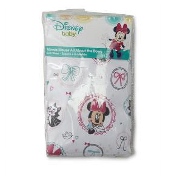 Disney Minnie Mouse Crib Sheet, Bows