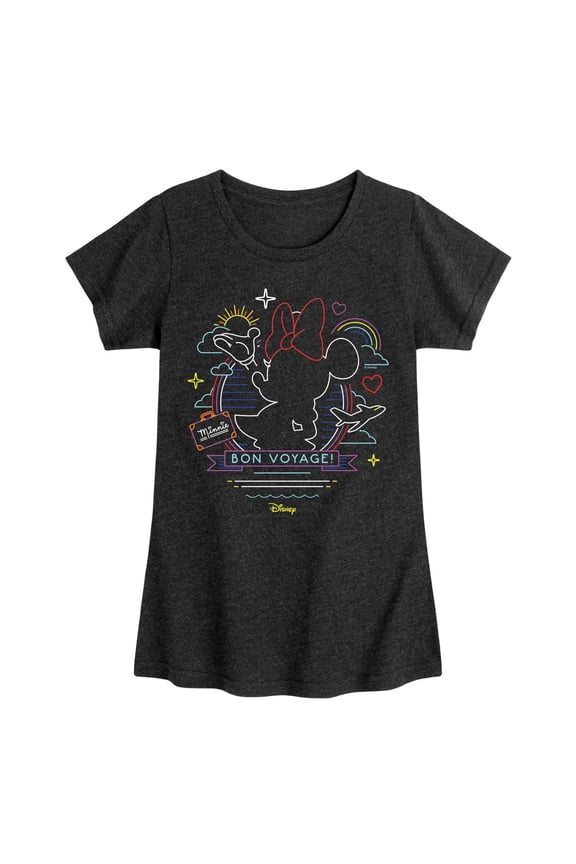 - Minnie Mouse - Cruise Ready - Bon Voyage - Toddler & Youth Girls Short Sleeve Graphic T-Shirt