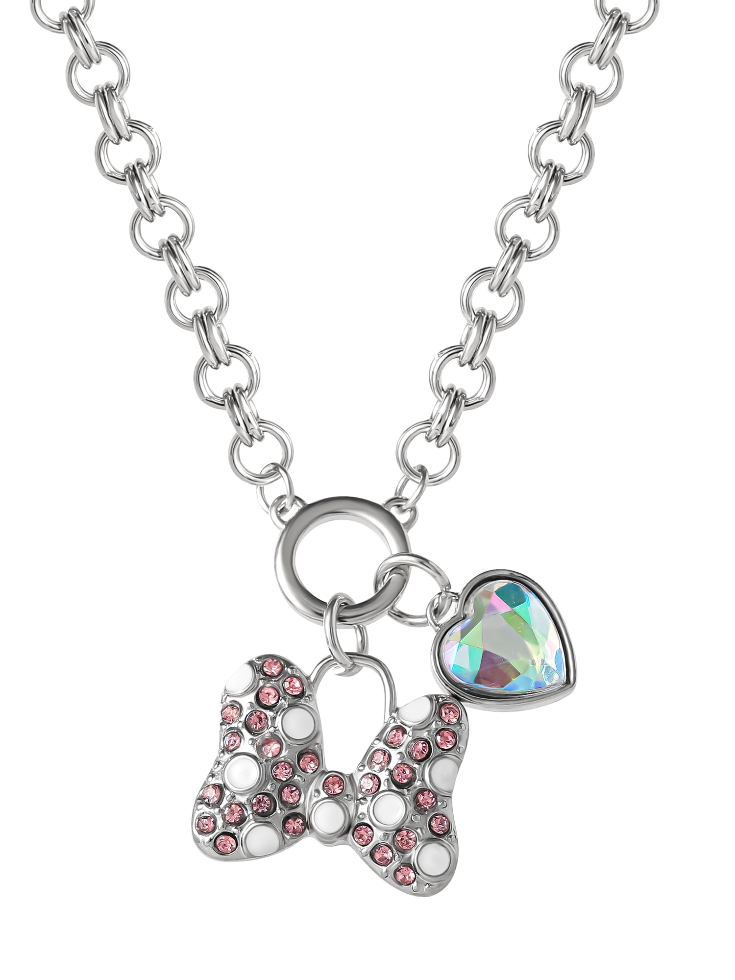 Disney Minnie Mouse Cry Bow Pendant Necklace for Women