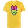 thumbnail image 1 of Disney Minnie Mouse Cute Winking Face Retro Pop Art - Short Sleeve Cotton T-Shirt for Adults - Customized-Yellow, 1 of 5