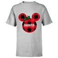 thumbnail image 1 of Disney Minnie Mouse DAUGHTER Holiday Family - Short Sleeve T-Shirt for Kids - Customized-Athletic Heather, 1 of 5