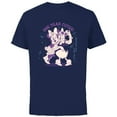 thumbnail image 1 of Disney Minnie Mouse Daisy Duck Birthday Wish One Year Cuter - Short Sleeve Cotton T-Shirt for Adults - Customized-Navy, 1 of 5