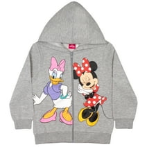 Disney Minnie Mouse & Daisy Duck Girls Zip-Up Hoodie for Kids and Toddlers (Size 2T-4T)