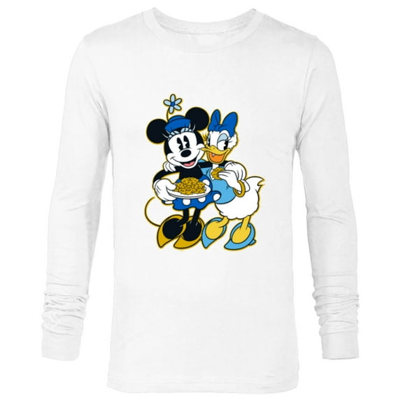 Disney Minnie Mouse & Daisy Duck Happy Hanukkah - Long Sleeve T-Shirt for Men - Customized-White