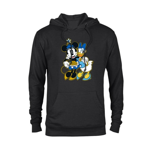 Disney Minnie Mouse & Daisy Duck Happy Hanukkah - Pullover Hoodie for Adults - Customized-Black