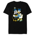 thumbnail image 1 of Disney Minnie Mouse & Daisy Duck Happy Hanukkah - Short Sleeve Blended T-Shirt for Adults - Customized-Black, 1 of 5