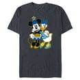 thumbnail image 1 of Disney Minnie Mouse & Daisy Duck Happy Hanukkah - Short Sleeve Blended T-Shirt for Adults - Customized-Navy Heather, 1 of 5