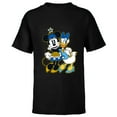 thumbnail image 1 of Disney Minnie Mouse & Daisy Duck Happy Hanukkah - Short Sleeve T-Shirt for Kids - Customized-Black, 1 of 5