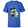 thumbnail image 1 of Disney Minnie Mouse & Daisy Duck Happy Hanukkah - Short Sleeve T-Shirt for Kids - Customized-Royal, 1 of 5