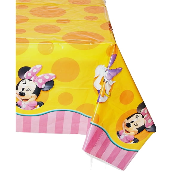 Disney Minnie Mouse & Daisy Duck Waterproof Party Tablecover - 54" X 96" - Pack of 2
