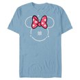 thumbnail image 1 of Disney Minnie Mouse Daughter Head Icon Magic Family Japanese- Short Sleeve Blended T-Shirt for Adults - Customized-Ocean Blue, 1 of 5