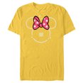 thumbnail image 1 of Disney Minnie Mouse Daughter Head Icon Magic Family Japanese- Short Sleeve Blended T-Shirt for Adults - Customized-Yellow, 1 of 5
