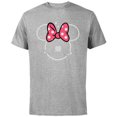 thumbnail image 1 of Disney Minnie Mouse Daughter Head Icon Magic Family Japanese- Short Sleeve Cotton T-Shirt for Adults - Customized-Athletic Heather, 1 of 5