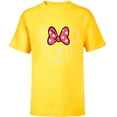 thumbnail image 1 of Disney Minnie Mouse Daughter Head Icon Magic Family Japanese- Short Sleeve T-Shirt for Kids - Customized-Yellow, 1 of 5