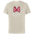 thumbnail image 1 of Disney Minnie Mouse Daughter Head Icon Magic Family Trip- Short Sleeve Cotton T-Shirt for Adults - Customized-Natural, 1 of 5