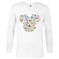 thumbnail image 1 of Disney Minnie Mouse Daughter Icon Flowers Japanese Family- Long Sleeve T-Shirt for Men - Customized-White, 1 of 5