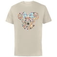 thumbnail image 1 of Disney Minnie Mouse Daughter Icon Flowers Japanese Family- Short Sleeve Cotton T-Shirt for Adults - Customized-Natural, 1 of 5