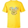 thumbnail image 1 of Disney Minnie Mouse Daughter Icon Flowers Japanese Family- Short Sleeve T-Shirt for Kids - Customized-Yellow, 1 of 5