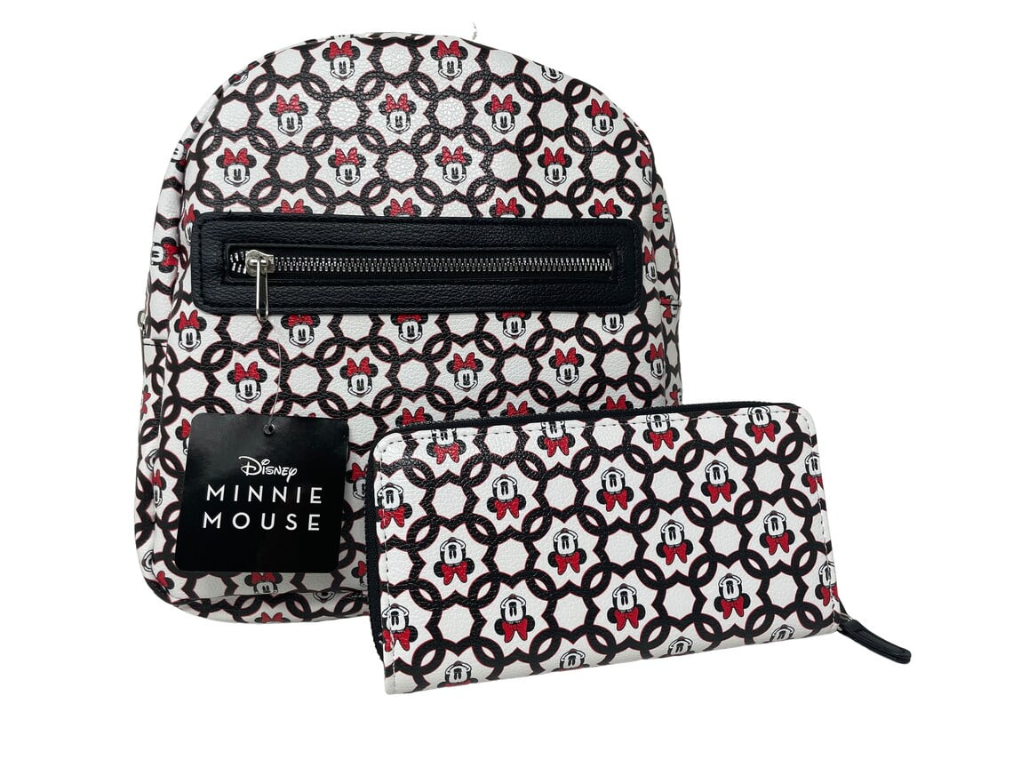 Disney Minnie Mouse Girl s PU Mini Satchel Crossbody Bag Black