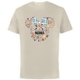 thumbnail image 1 of Disney Minnie Mouse Disney Mama Icon Flowers Mother’s Day - Short Sleeve Cotton T-Shirt for Adults - Customized-Natural, 1 of 5