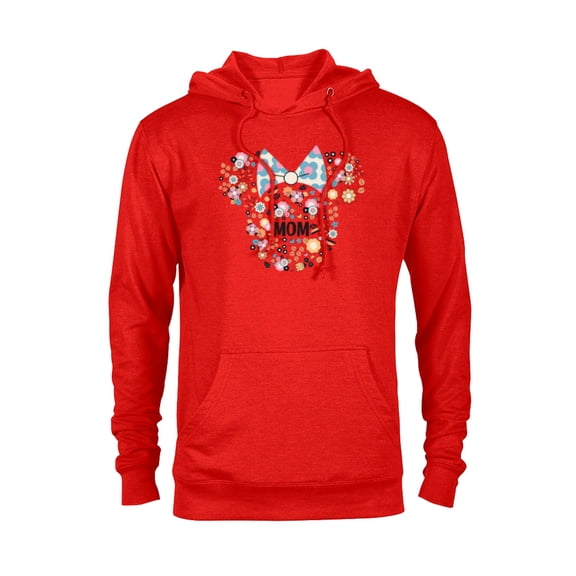 Disney Minnie Mouse Disney Mom Icon Flowers Mother’s Day - Pullover Hoodie for Adults - Customized-Red