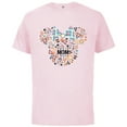thumbnail image 1 of Disney Minnie Mouse Disney Mom Icon Flowers Mother’s Day - Short Sleeve Cotton T-Shirt for Adults - Customized-Soft Pink, 1 of 5