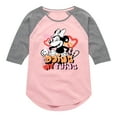 thumbnail image 1 of Disney - Minnie Mouse Doing My Thing - Toddler & Youth Girls Raglan Graphic T-Shirt, 1 of 5