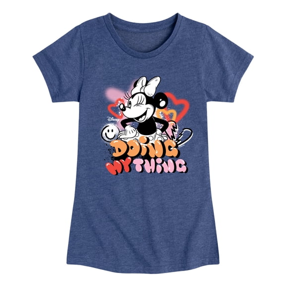 Disney - Minnie Mouse Doing My Thing - Toddler & Youth Girls Short Sleeve Graphic T-Shirt