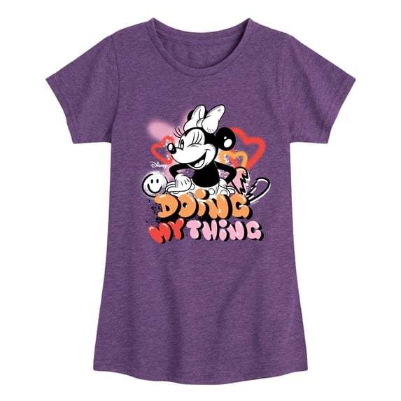 Disney - Minnie Mouse Doing My Thing - Toddler & Youth Girls Short Sleeve Graphic T-Shirt