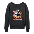 thumbnail image 1 of Disney - Minnie Mouse - Doing My Thing - Women's Lightweight French Terry Long Sleeve Shirt, 1 of 4
