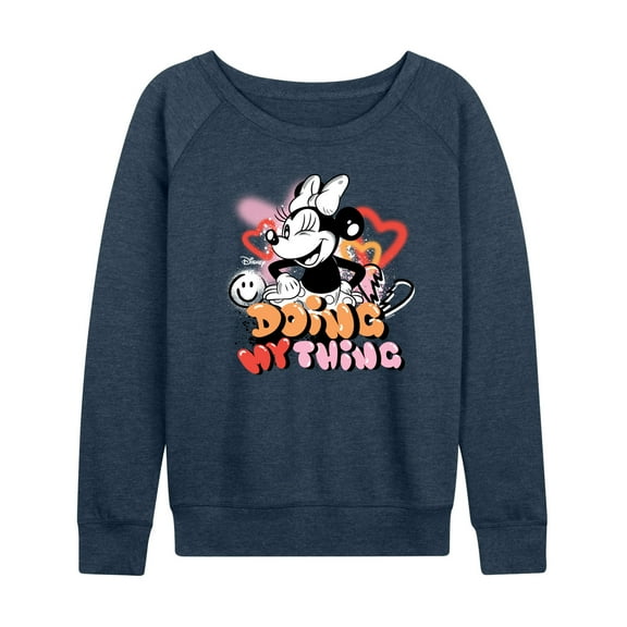 Disney - Minnie Mouse - Doing My Thing - Women's Lightweight French Terry Long Sleeve Shirt