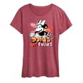 thumbnail image 1 of Disney - Minnie Mouse - Doing My Thing - Women's Short Sleeve Graphic T-Shirt, 1 of 5