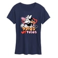 thumbnail image 1 of Disney - Minnie Mouse - Doing My Thing - Women's Short Sleeve Graphic T-Shirt, 1 of 5