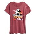 thumbnail image 1 of Disney - Minnie Mouse - Doing My Thing - Women's Short Sleeve Graphic T-Shirt, 1 of 5