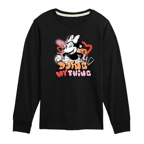 Disney - Minnie Mouse Doing My Thing - Youth Long Sleeve Graphic T-Shirt