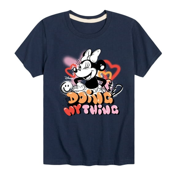 Disney - Minnie Mouse Doing My Thing - Youth Short Sleeve Graphic T-Shirt