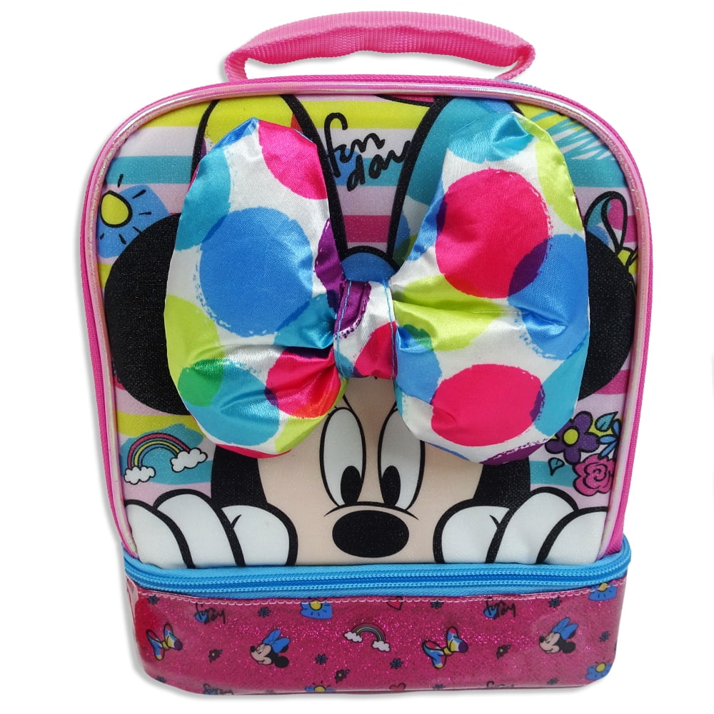 Minnie Mouse Dual Compartment Kids Lunch Bag