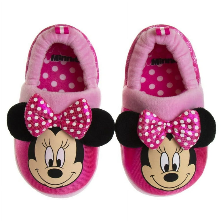 Girls minnie hot sale mouse slippers